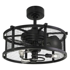 Vaxcel Humboldt 21" 3 Light Ceiling Fan, Black - F0102 - Picture 1 of 1