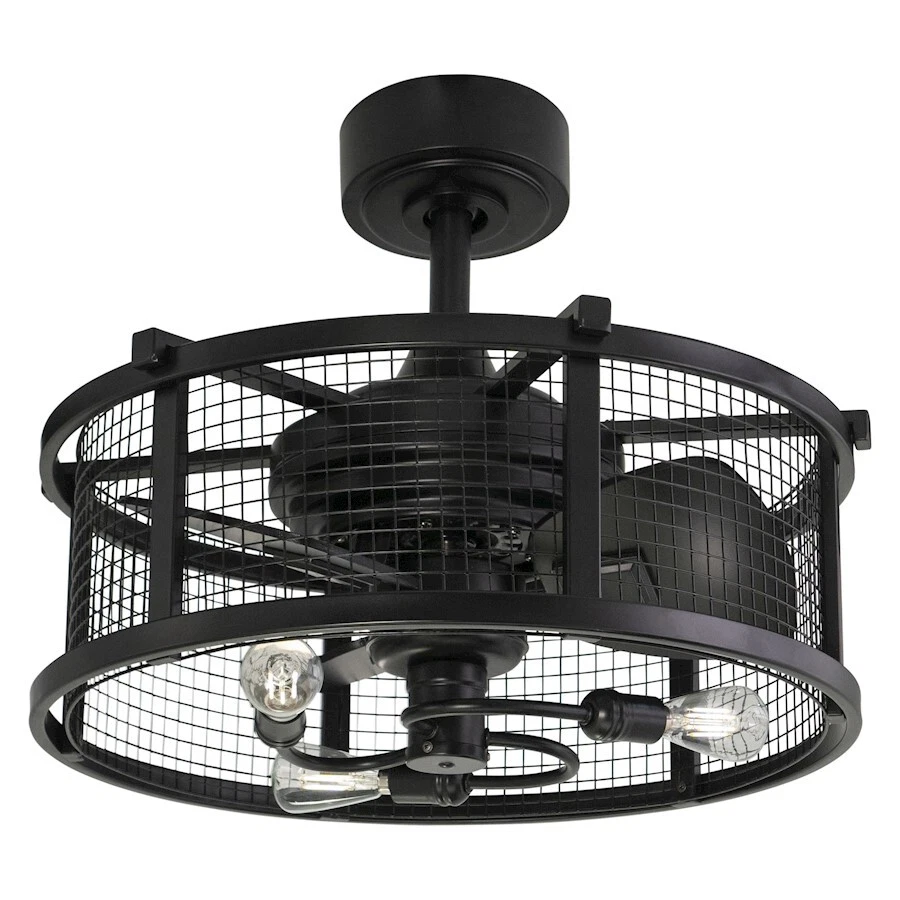 Vaxcel Humboldt 21" 3 Light Ceiling Fan, Black - F0102 - Image 1 of 1
