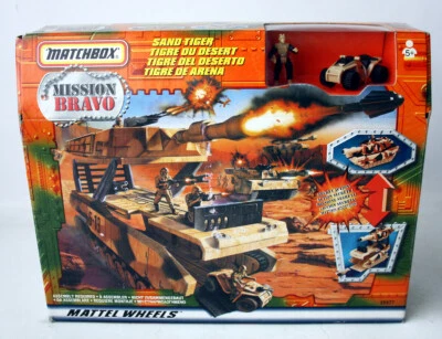 RARE 1998 MATCHBOX MISSION BRAVO SAND TIGER TANK PLAYSET NEW SEALED ! - Image 1 of 4