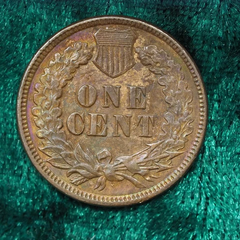 1888 Indian Head Cent BU Brown - Rare 19th Century Uncirculated Penny Coin Cover