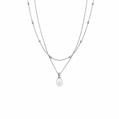 Clogau Collar Perla Beachcomber Oro Galés Plata Esterlina 3SBCH829 Foto 1 de 3