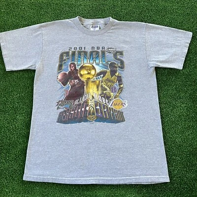 Camiseta De Colección 2001 Finales de la NBA Lakers VS Philadelphia 76ers Sixers Iverson Kobe L Foto 1 de 4