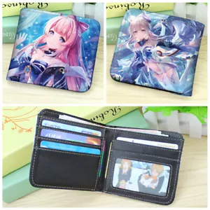 Billetera plegable Genshin Impact anime unisex cartera tarjetas billeteras en efectivo #2 - Imagen 1 de 2