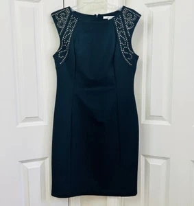 Max and Cleo Sleeveless Black Sheath Dress, Size-10 - Picture 1 of 5
