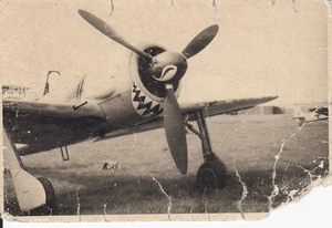 Foto Luftwaffe Flugzeug FW 190 A 7./JG 1 Haifischmaul Aalborg-Ost im Mai 1942 - Bild 1 von 1