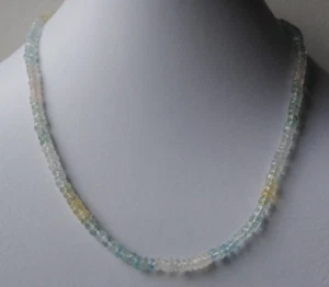  facettierten Aquamarin ( Beryll ) Kette - Bild 1 von 1