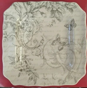 222 Fifth Love Poem Square Salad Plate 8807033 - Picture 1 of 4