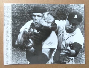 Detroit Tigers 1968 World Series Norm Cash - Bill Freehan Vtg Mexico Wire Photo - Picture 1 of 4