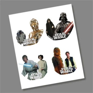 Pegatinas calcomanías monedas Star Wars 50p 2023 - Imagen 1 de 3