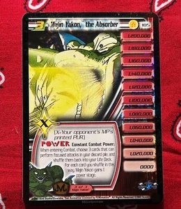 DBZ CCG Majin Yakon The Absorber HOLO FOIL Rare 105 LV3 DRAGON BALL Z SCORE TCG - Picture 1 of 1