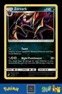 2019 Pokemon SM Team Up 91/181 Zoroark Holo - Bild 1 von 3
