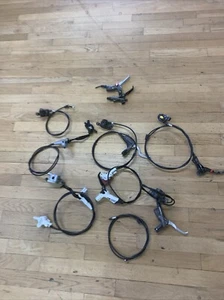 LOT MTB Bike Hydraulic Disc Brake Parts Bicycle Brake Hose Pre Owned - Picture 1 of 20