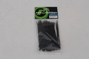 CABLE TIES 100 PACK 150mm x 3.7mm BLACK WEATHER RESISTANT UNIVERSAL WIRE ZIP TIE - Picture 1 of 3
