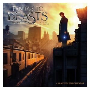 Fantastic Beasts and Where to Find Them 2018 Calendar 16 Month Harry Potter JK