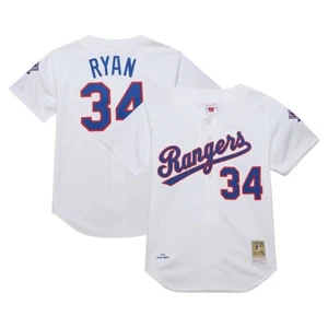 Texas Rangers Nolan Ryan #34 Mitchell & Ness White 1993 MLB Authentic Jersey - Picture 1 of 16
