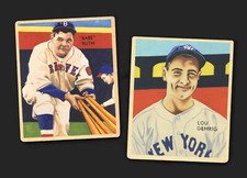 1935 Diamond Stars Babe Ruth & Lou Gehrig - Limited Editions!!