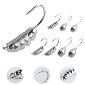 Goture 8pcs/lot Tungsten Ice Fishing Jigs Hard Bait Hook Ice Fishing Lure Bass - Picture 1 of 7