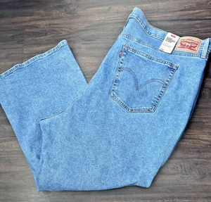 Levi's Women's Jeans Plus Size Cropped Flare Legs High Rise Blue Denim 24W - Picture 1 of 6