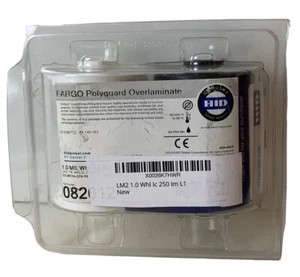 FARGO 082612 POLYGUARD OVERLAMINATE 1.0 MIL WHOLE IC L1 250 IMAGES GENUINE HID - Picture 1 of 4