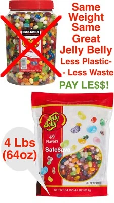 NEW 4 POUNDS  Jelly Belly Jelly Beans 49 Gourmet Flavors 64oz FREE Ship & Track - Image 1 of 4