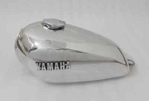 YAMAHA XS650 XS 650 1983 Chrome Steel Fuel Petrol Gas Tank +Cap |Fit For - Foto 1 di 21