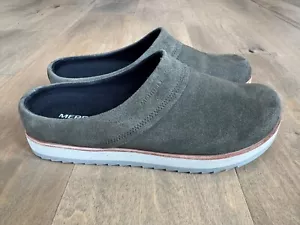 Merrell Women's Juno Clog Suede Leather Olive Green Slip On Shoes J001414 Sz 10 - Picture 1 of 15