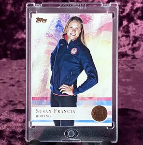 Susan Francia 2012 Topps Olympic BRONZE Parallel RC #57 MINT USA Rowing Legend💙 - Picture 1 of 2