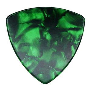 Plettro per chitarra o basso in celluloide verde perla - luce 0,46 mm - triangolo arrotondato 346 - Foto 1 di 1