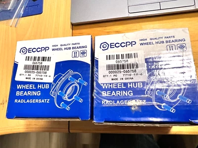 2 FRONT WHEEL HUB BEARINGS FOR 1999-2005 VOLKSWAGEN JETTA, BEETLE, GTI, MAZDA - Image 1 of 2