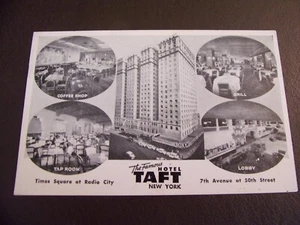 The Famous Hotel Taft New York City Vintage Postcard (Used) - Picture 1 of 5