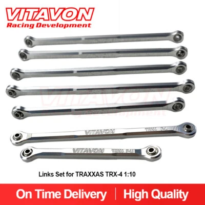 Vitavon Defender CNC Alu7075 Links Set For TRAXXAS  TRX-4 1:10 Silver - Image 1 of 4