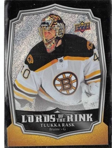 2014-15 cubierta superior horas extras Lords of the Rink #LR6 Tuukka Rask - Imagen 1 de 2