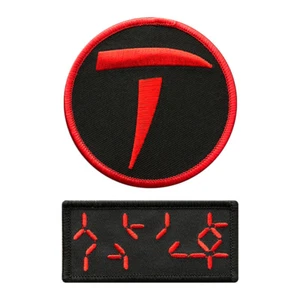 Predator Logo Alien Movie Arnold iron on Sew on Patch (BUNDLE 2 PC) - Picture 1 of 1