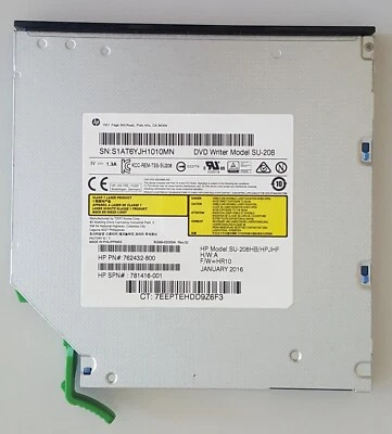 Lettore Masterizzatore CD/DVD RW HP SU-208 762432-800 781416-001 Slim - Immagine 1 di 4
