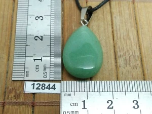 Pendentif AVENTURINE VERTE + cordon reglable lithotherapie reiki style goutte - Picture 1 of 1