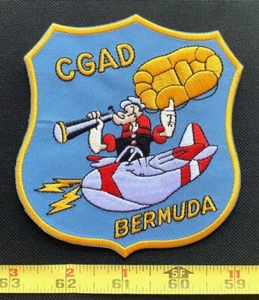 US Military USCG Air Station Bermuda Popeye Iron On Patch - Picture 1 of 4