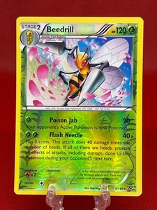Juego de Cartas Coleccionables Pokémon Beedrill XY Conjunto Base 5/146 Holograma Inverso Raro Tarjeta Inglés 2014 LP - Imagen 1 de 2