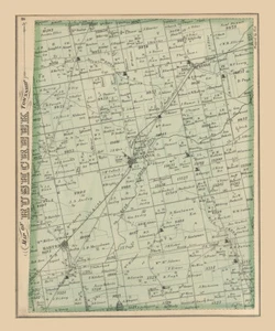 1875 Map of Rush Creek Township Logan County Ohio - Picture 1 of 3