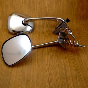 FOR TOYOTA COROLLA KE10 KE15 KE17 1966-1970 CHROME FENDER GUARD MIRRORS PAIR NEW - Imagen 1 de 6