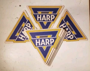 11 Lot UK Harfe Irish Lager Vintage Dreieck Bierdeckel "HARP" Untersetzer Kostenloser Versand - Bild 1 von 3