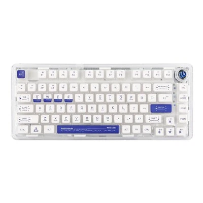 LEOBOG K81 75% Transparent Gasket-Mounted Mechanical Keyboard w/ Knob-Morse Code - Image 1 of 4