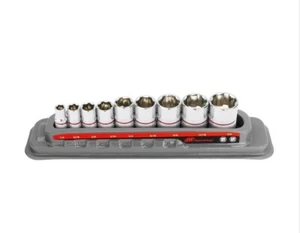 Ingersoll Rand 1/4" & 3/8" Dr. 9 Pc SAE Socket Set Remove rusted damaged bolts - Picture 1 of 11