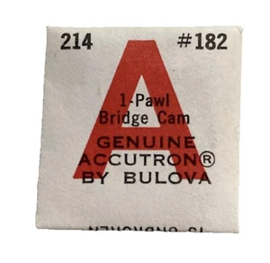 Accutron 214 Pawl Bridge Cam 182 Bulova Tuning Fork Genuine Part BV1 - Picture 1 of 7