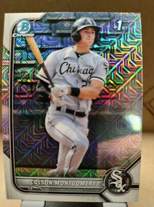 Bowman Chrome Mega Box Prospects 2022 #BCP71 Colson Montgomery Chicago White Sox - Imagen 1 de 2