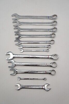 Kobalt Combination Wrench Lot 12 Piece Mixed SAE Metric Polished Chrome • 22.55€