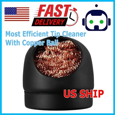 Soldering Head Steel Cleaning Wire Ball Iron Tip Cleaner Heavy Duty Welding US - Image 1 of 4