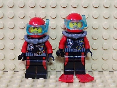 LEGO Scuba Divers cty0599 cty0559 60090 Deep Sea Explorers Lot of 2 - Image 1 of 4