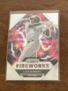 2021 Panini Prizm Fireworks Silver Prizm Insert  Chicago White Sox Luis Robert - Picture 1 of 2