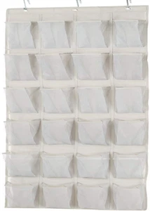 Amazon Basics 24-Pocket Over-The-Door Hanging Medium-Size Shoe Organizer - Picture 1 of 12