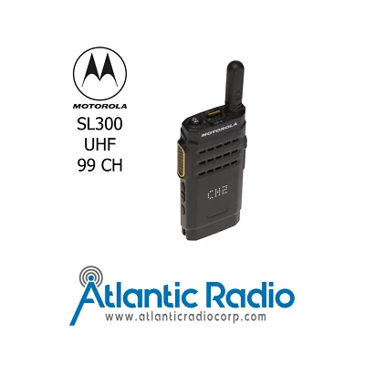 Motorola SL300 - Compact Two Way Radio - UHF (403-470MHz) - 99CH - 3YR Warranty - Image 1 of 2